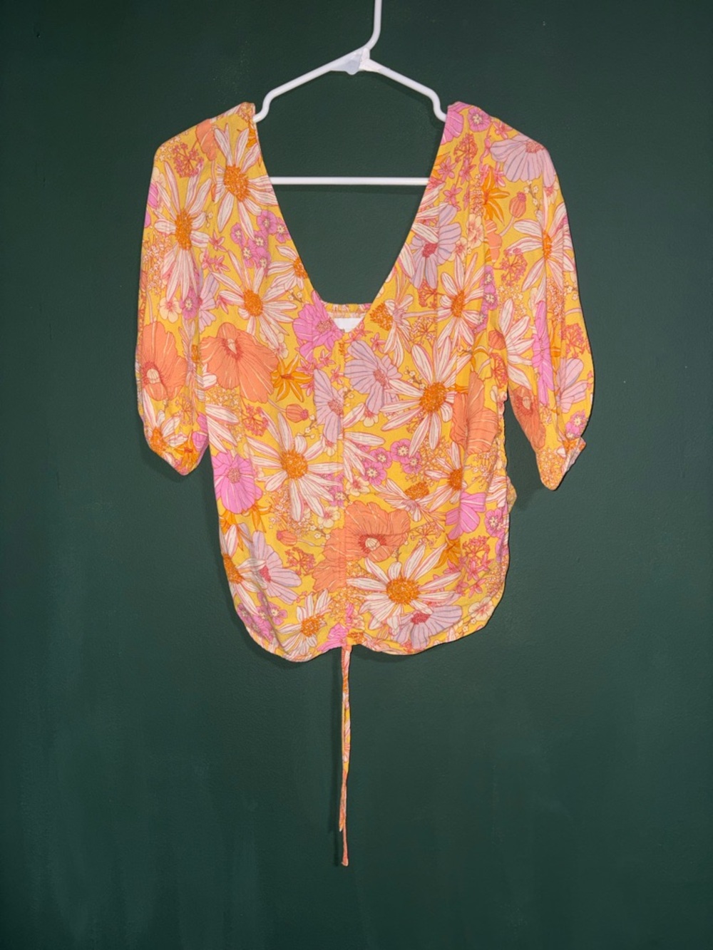 H&M Floral Cinched Blouse - Picture 2 of 3